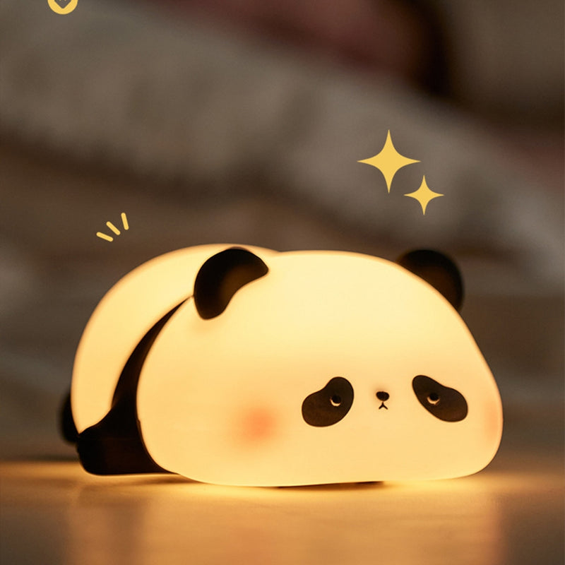 Luminária De Silicone Noturna Sensor De Toque Panda Fofa Recarregável De USB ATP5