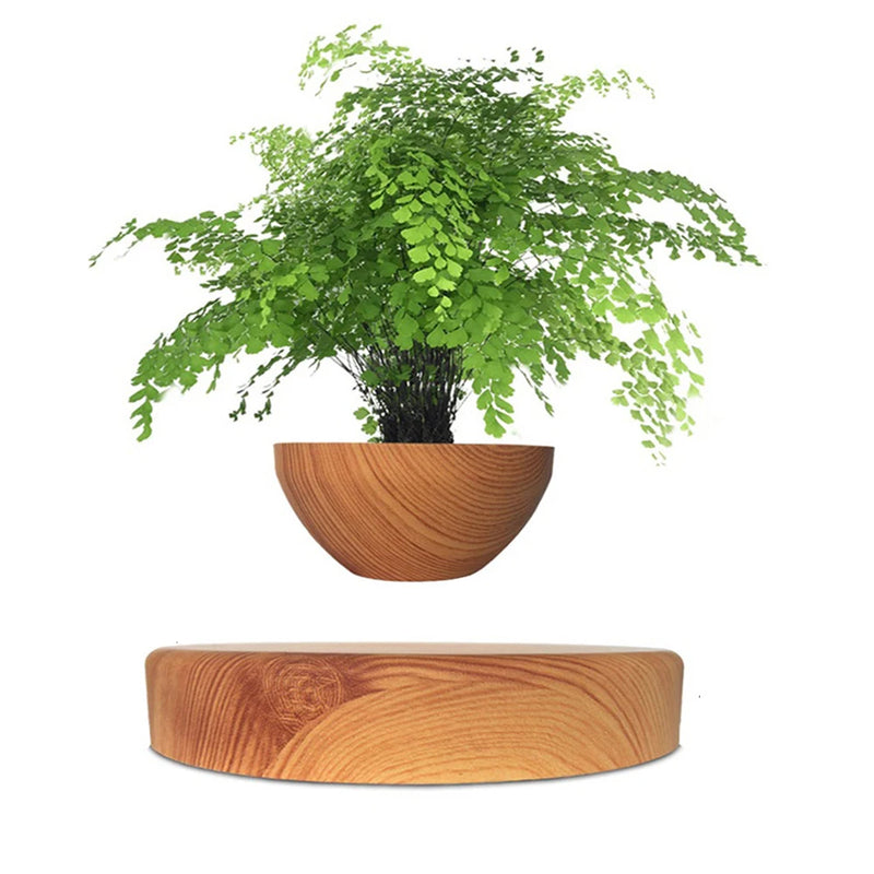 Magnético Levitating Air Bonsai Pot, Vaso De Flor De Rotação, Pote De Flutuação De Suspensão, Casa De Planta Em Vaso, Sem Plantas